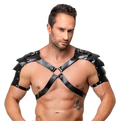 Zado Leather Chest & Shoulders Harness 2010283 Black S/M/L