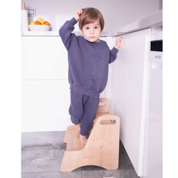Hanah Home Dečija stolica Steps, 38x38x41 cm, Braon