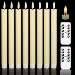 8x ELDNACELE LED sveča iz pravega voska z daljincem