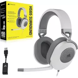 Corsair Gaming slušalice HS65 Surround Headset, Bele