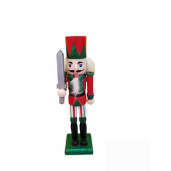 Novogodišnja figura Drveni vojnik 25 cm 70483