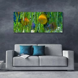 tulup.si Slika na platnu Ribe, alg narava 140x70 cm