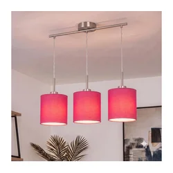 Brilagi - LED luster na sajli NUBILA 3xE27/60W/230V ružičasta