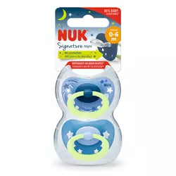 NUK DUDA SILIKON SIGNATURE NIGHT 0-6M 2/1