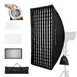 K&F Concept softbox 60x90 cm, 4boký, rychloskládací, uchycení Bowens