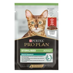 Purina Vlažna hrana za sterilisane mačke Pro Plan Cat sos, Govedina, 85g