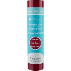 Silhouette Glossy Permanent Vinyl - 22,9 cm x 3 m - Dark Red