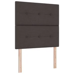 LED Box Spring Krevet Tamno smeđa 90 x 190 cm tkanina