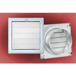 Gravitaciona ventilaciona rešetka 150x150/ fi 125mm pocinkovana-hv lim ( 8648 )