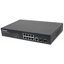LAN Intellinet switch PoE+ 8port Gigabit, 2xSFP