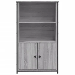 Visoka komoda siva boja hrasta 62x32x103,5 cm konstruirano drvo