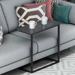 HANAH HOME Pomoćni stočić Narin Anthracite Black