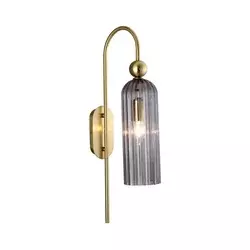 Zidna lampa PIEGA 1xE14/40W/230V mesing/zadimljena crna