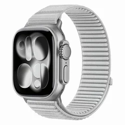 Tech-protect Nylon Loop pašček za Apple Watch 44/45/46/49mm, light grey