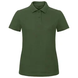 MAJICA KRATKI RUKAVI POLO B&C ID.001/WOMEN 180G TAMNOZELENA L