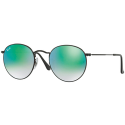 RAY-BAN Round Naočare za sunce 0RB3447 002/4J50, Crno-zelene