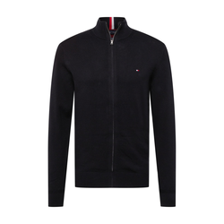 TOMMY HILFIGER Pletena jopa, črna