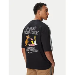 Majice adidas Little Santas Helper Graphic Oversized T-shirt Black M