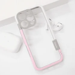 Maska za telefon Wolmtt bumper za iPhone 16 Pro Max, Bela