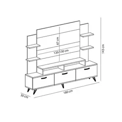 Hanah Home TV komoda Diana