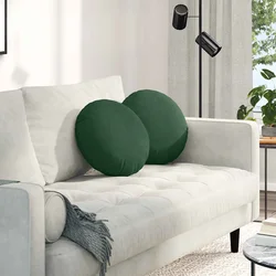 Jastučići za sjedenje 2 pcs Tamnozelena O 40 cm Kordura tekstil