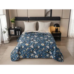 Pregrinjalo za posteljo NOREVA, modro Dimenzije: 220 x 240 cm