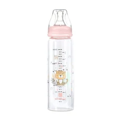 Kikka Boo Flašica staklena Savanna 240ml Pink