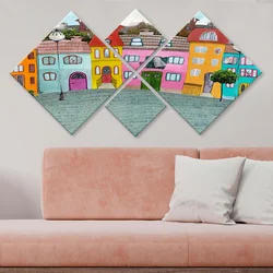 Wallity slika 4MDF39302959, 60x115 cm, 4 dijela