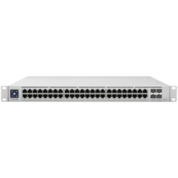 Ubiquiti Enterprise Layer 3, PoE switch with (48) 2.5GbE, 802.3at PoE+ RJ45 ports and (4) 10G SFP+ ports