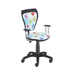 NOWY STYL Dečija radna stolica Ministyle Black Sky Butterfly, Šarena