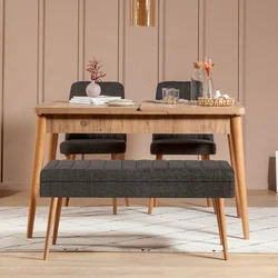 HANAH HOME Trpezarijski set Vina 1053 3 AnthraciteAtlantic
