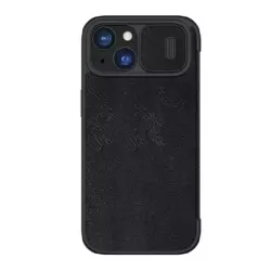 Maska na preklop Nillkin Qin Pro za iPhone 15 Plus crna