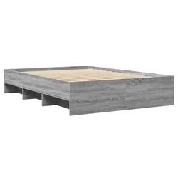 Vidaxl Posteljni okvir siva sonoma 120x200 cm inženirski les