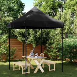 Šator za zabave Crna 200 x 200 x 306 cm Oxford tkanina