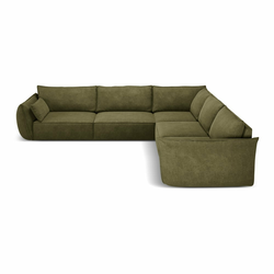 Zelen kotni kavč (obojestranski) Vanda - Mazzini Sofas