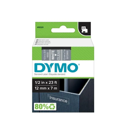 DYMO Traka za označavanje D1 DYMO 45020 boja trake: prozirna boja natpisa: bijela 12 mm 7 m