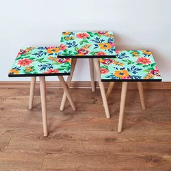 HANAH HOME Set 3 stočića 3Shp196 Multicolor