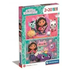 Puzzle Gabbys Dollhouse 2 X 20, Clementoni 24802