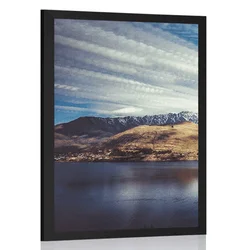 Plakat sončni zahod nad jezerom - 20x30 no frame