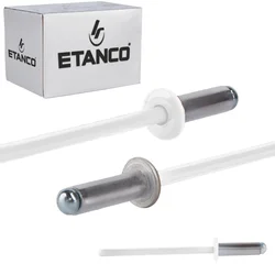 Aluminijaste odprte zakovice 4x12mm RAL 9010