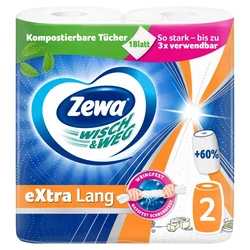 Zewa Kuhinjski ubrus Wish&Weg Extra Long, Dvoslojni, 2 rolne