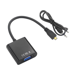 Adapter Micro HDMI na VGA Z + audio JWD-HDMI1