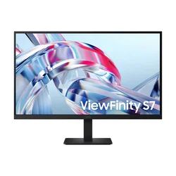 Samsung monitor ViewFinity S7, 27, 4K UHD, IPS, 60 Hz, 5 ms, HDR10, HDMI, DisplayPort, VESA 100 × 100 mm, crni