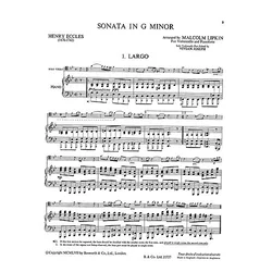 ECCLES:SONATA IN G MINOR BASSOON