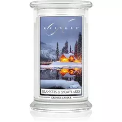 Kringle Candle Blankets & Snowflakes dišeča sveča 624 g
