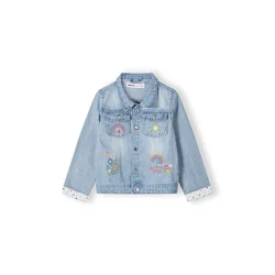 MINOTI Prehodna jakna moder denim/rumena/oranžna/roza