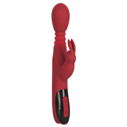 Vibrator Thrusting, Rotating and Warming Rabbit