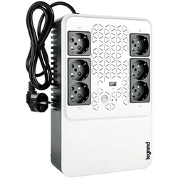 UPS Legrand Keor Multiplug 600VA 360W, Single phase, Line Interactive Technology- VI, Simulated SineWave,Cold Start Function,USB charger -