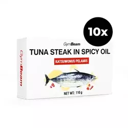 GymBeam Tuna steak in spicy oil