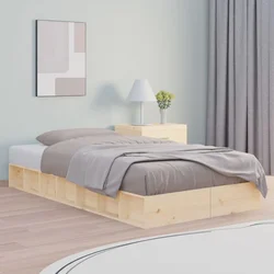 Okvir za krevet 100 x 200 cm od masivne borovine